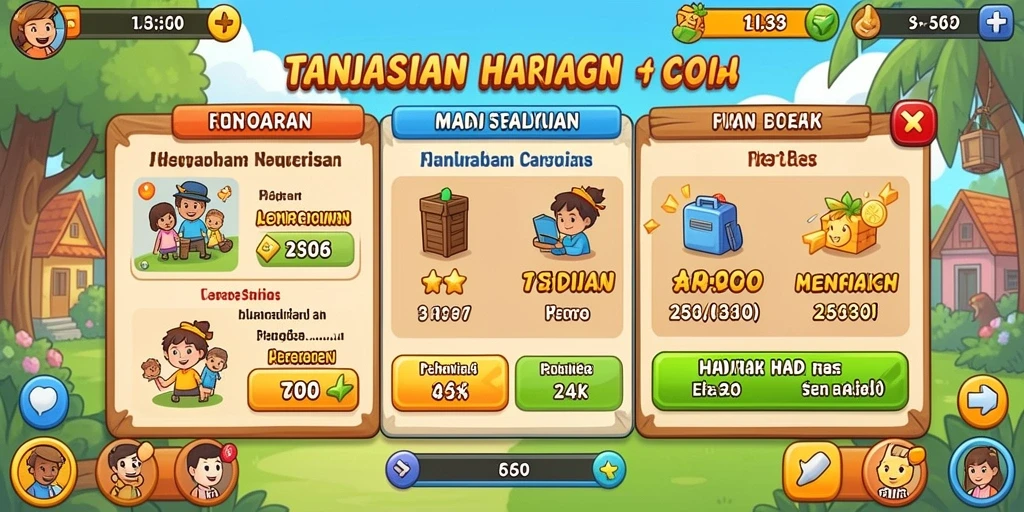 Tampilan awal permainan yang menarik dan interaktif.