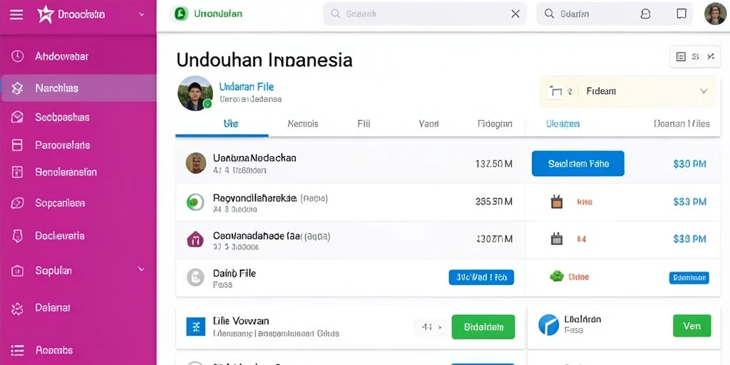 Antarmuka DEWA22 yang ramah pengguna.