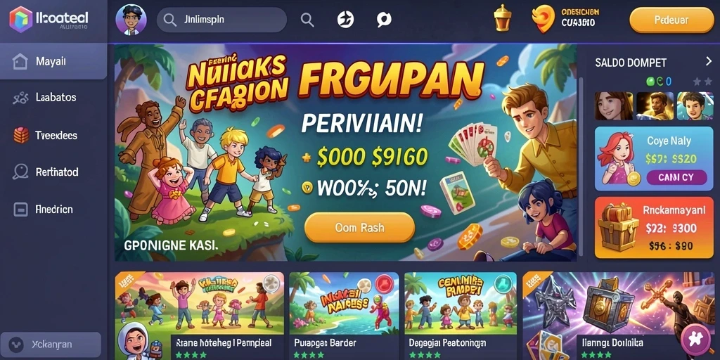 Tampilan antarmuka aplikasi yang menarik.