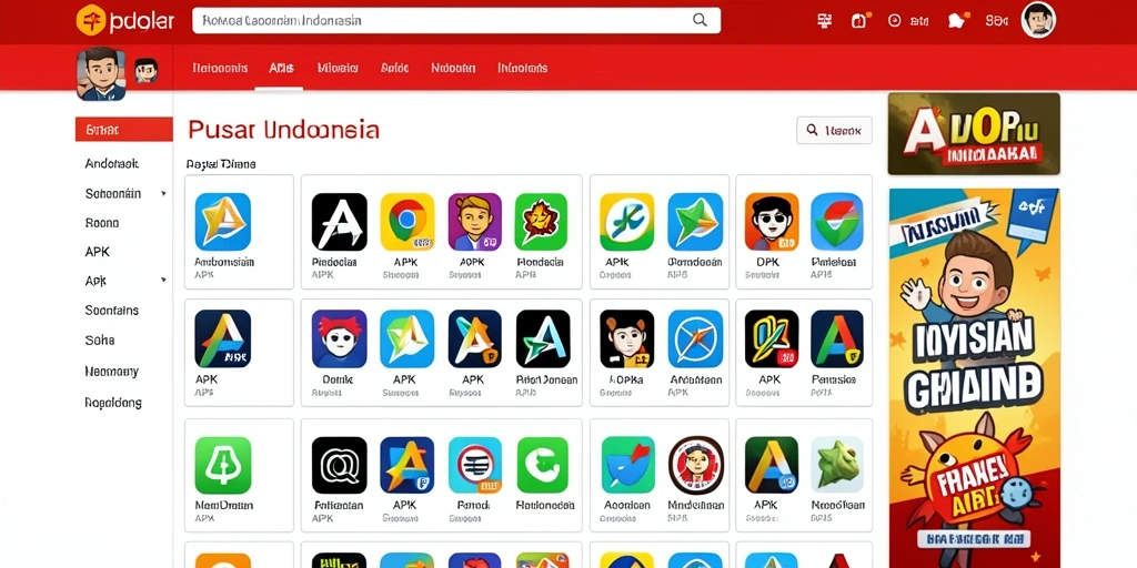 Tampilan antarmuka utama aplikasi MESIRTOTO.