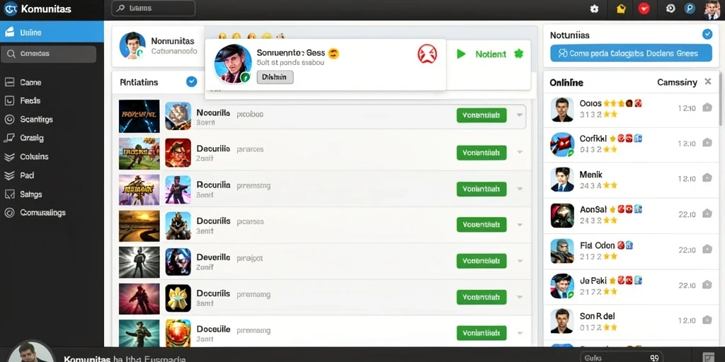 Screenshot menunjukkan petualangan seru dalam dunia fiksi.